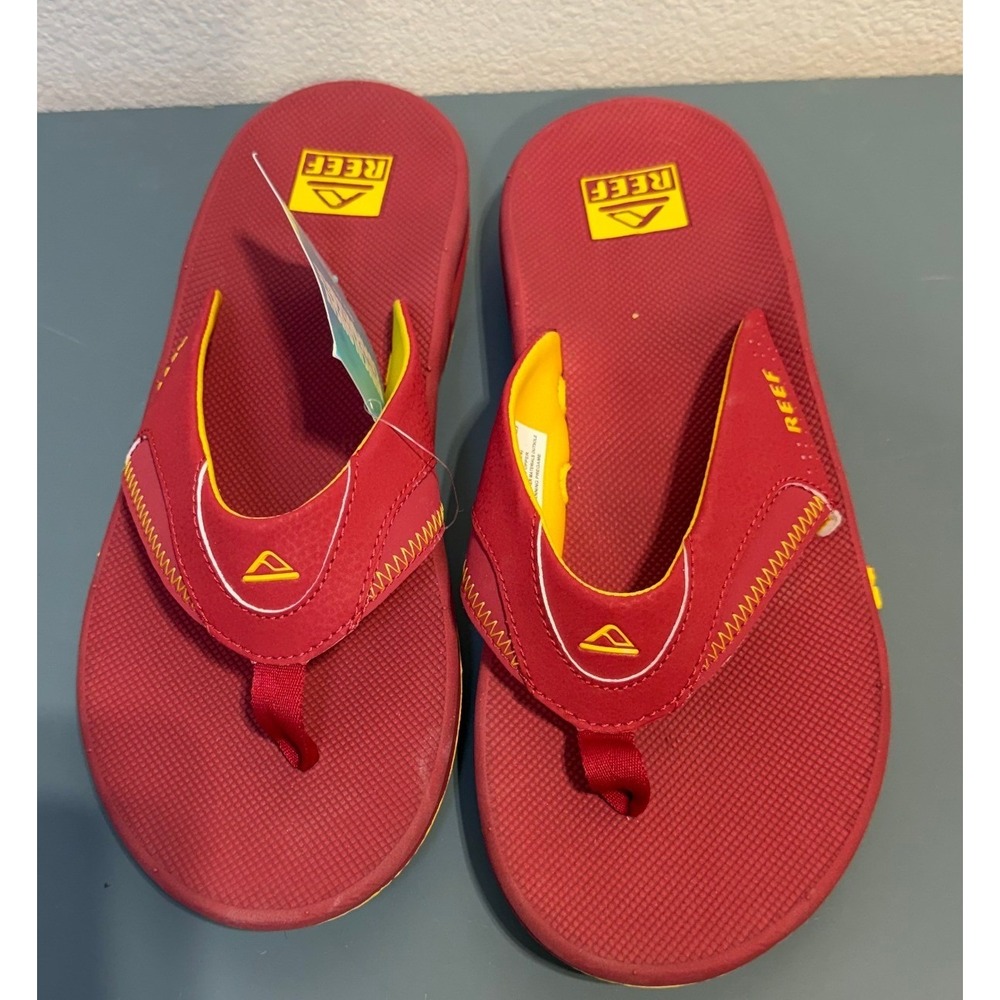Reef‎ Fanning Pregame Mens Flip Flops Bottle Opener Sandals Size 12 NEW
